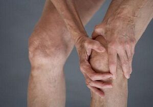 — — masia of the knee with arthrosis
