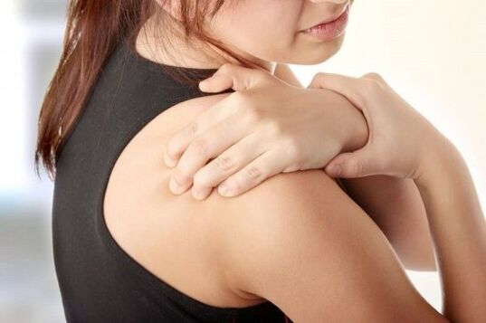 Back pain with osteochondrosis of the cervix