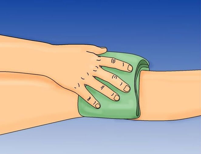 compresses on the knee for arthrosis